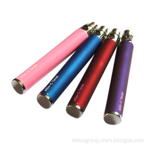 China Biggest Manufacturer Variable Voltage 650/900/1100mAh Ego Twist E-Cigarettes